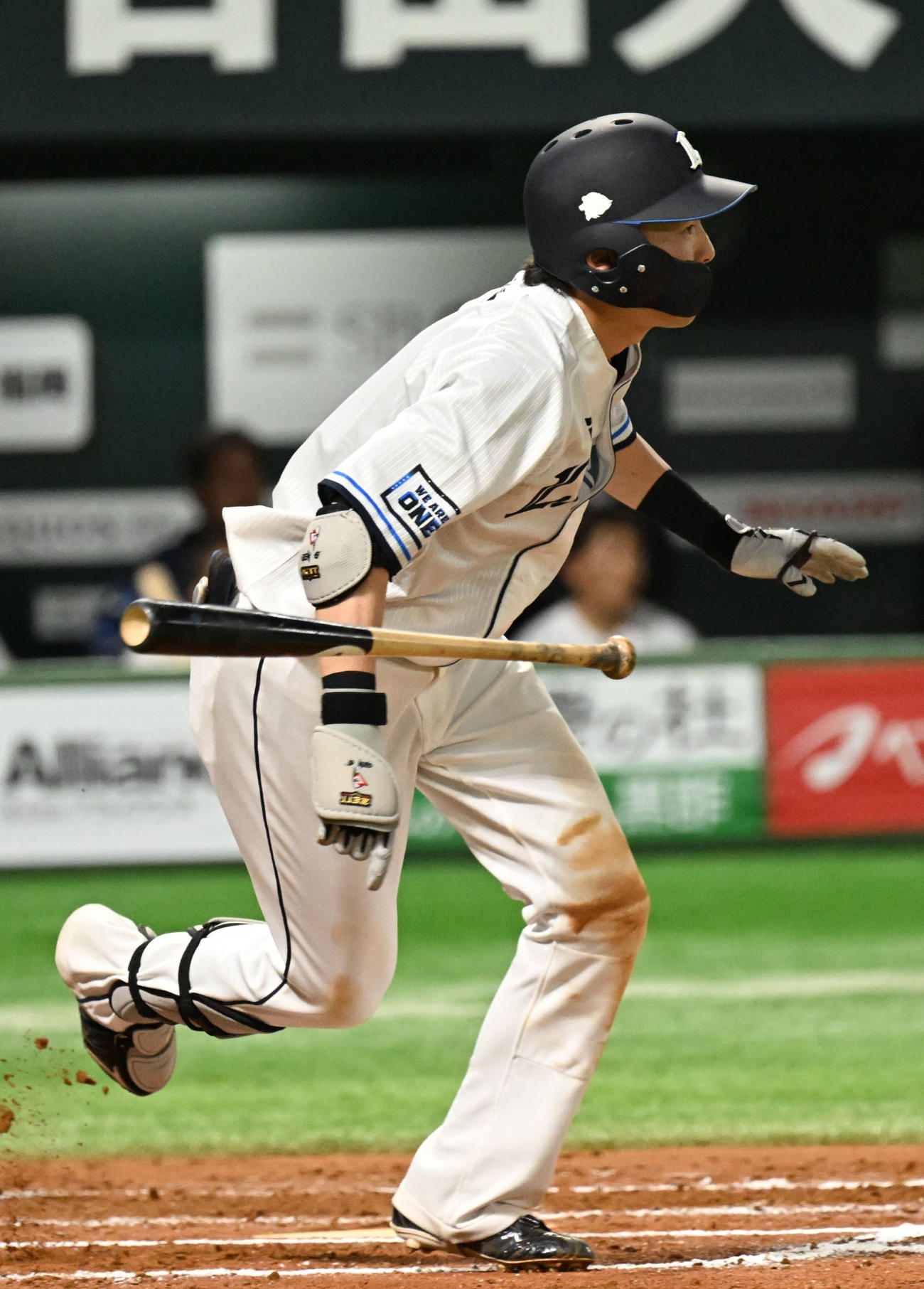 ソフトバンク対西武　7回表西武1死三塁、源田は勝ち越し適時打を放つ（撮影・林敢治）