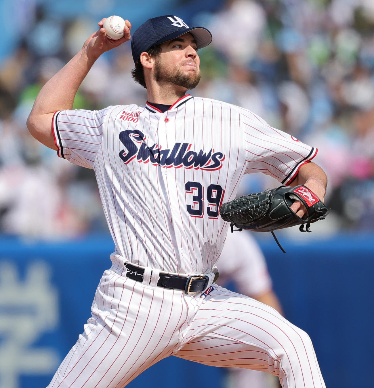 ヤクルト対中日　ヤクルト先発のランバート（撮影・野上伸悟）