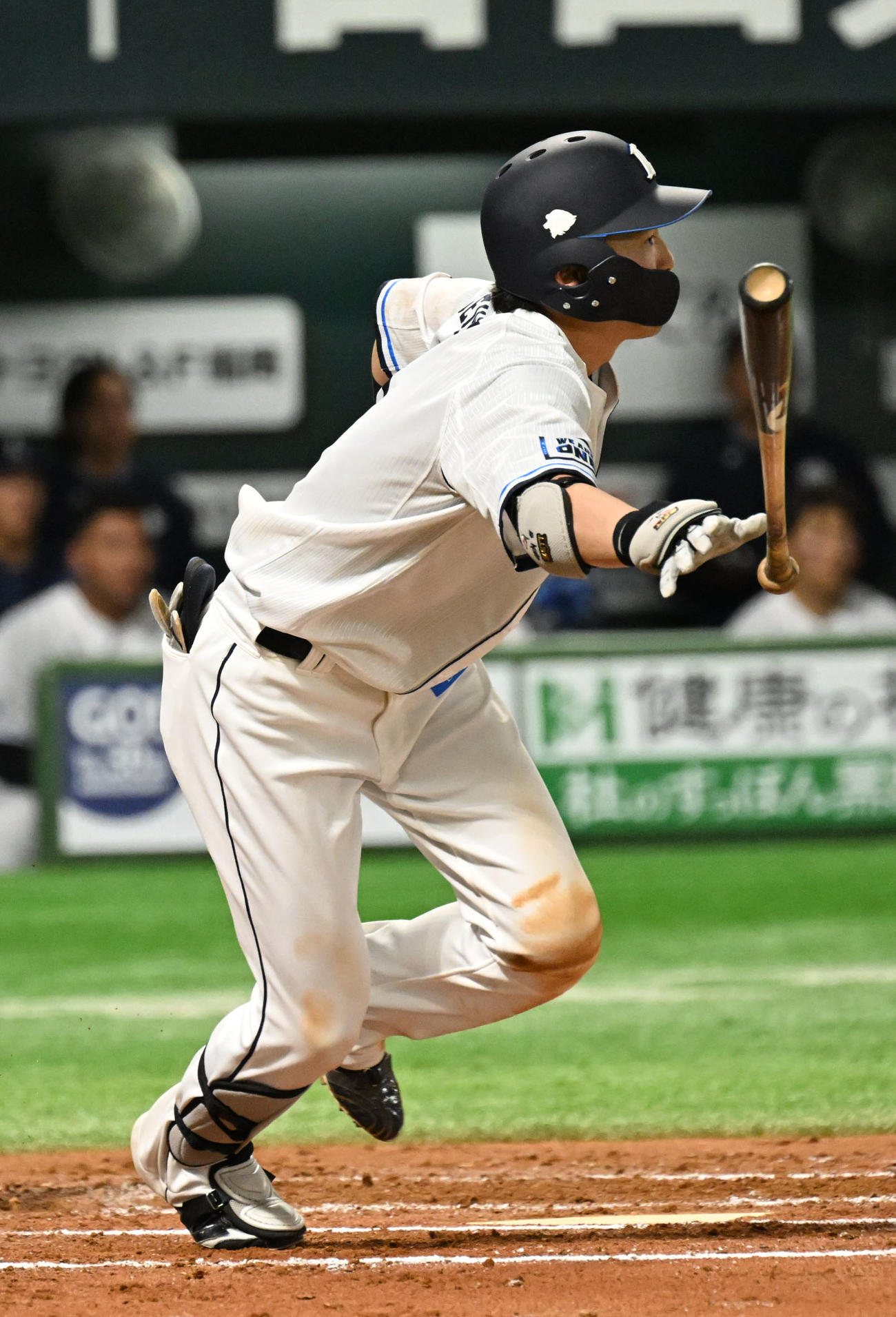 ソフトバンク対西武　7回表西武1死三塁、源田は勝ち越し適時打を放つ（撮影・林敢治）