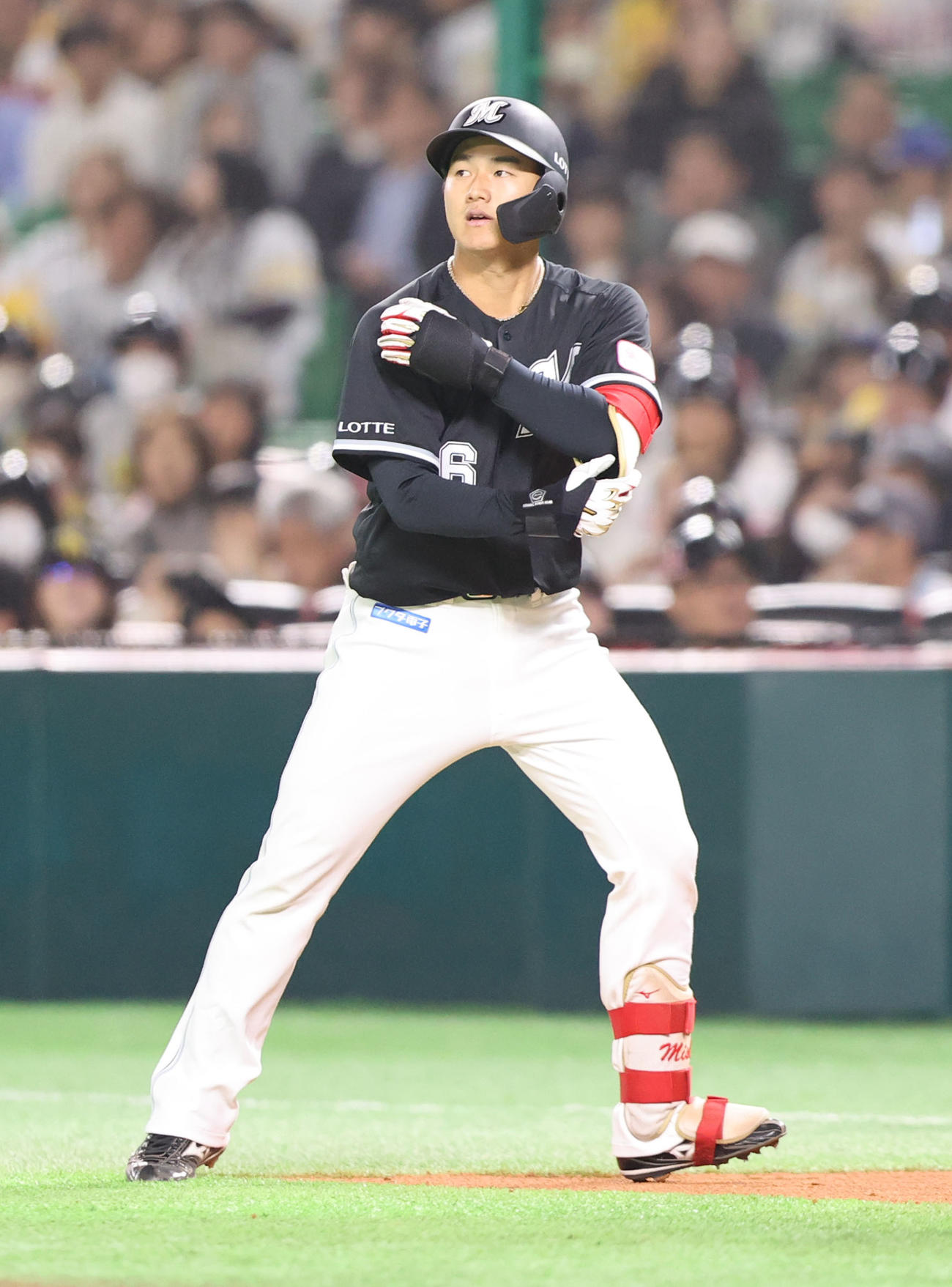 ロッテ西川史礁（2025年3月28日撮影）