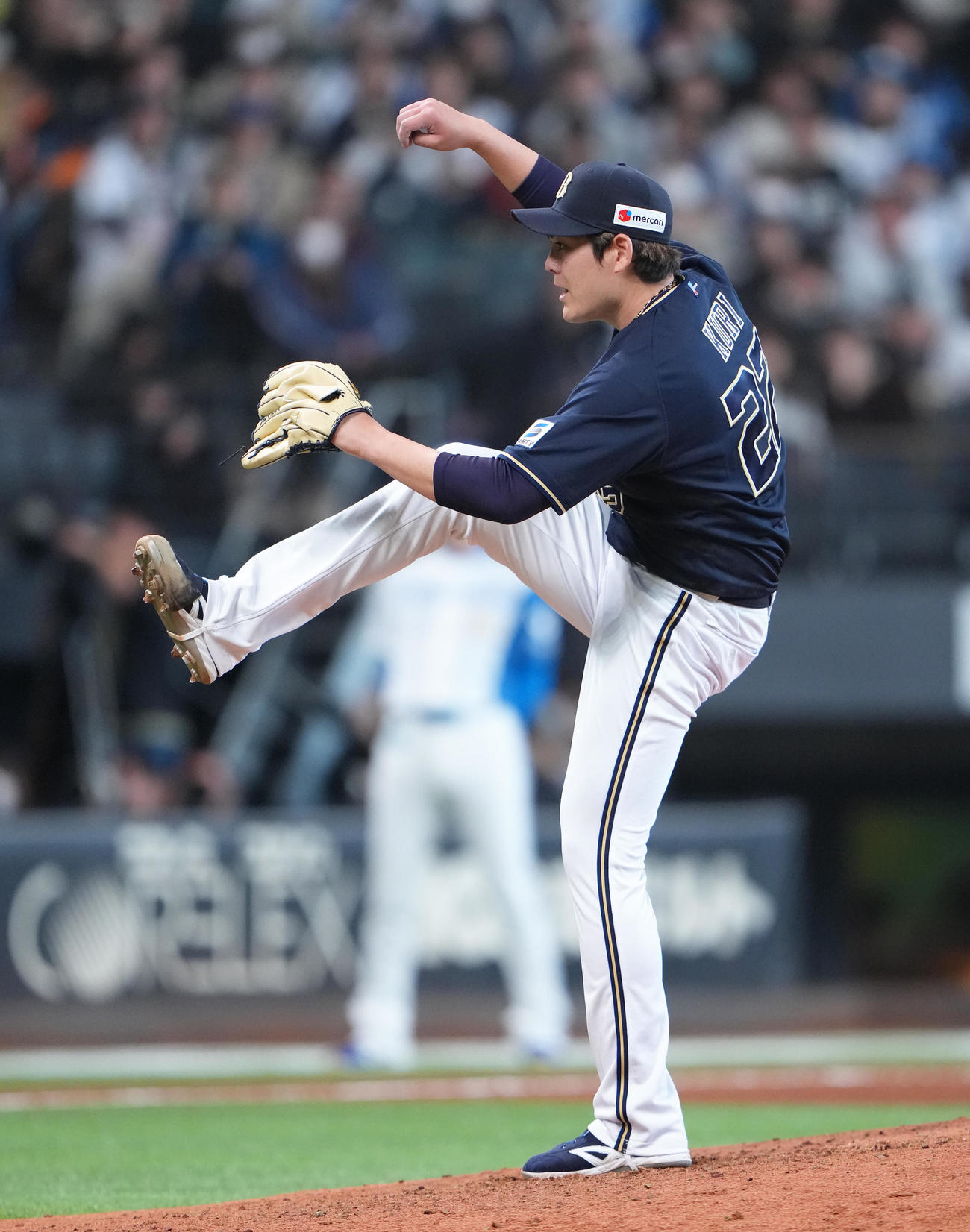 日本ハム対オリックス　オリックス先発の九里（撮影・足立雅史）