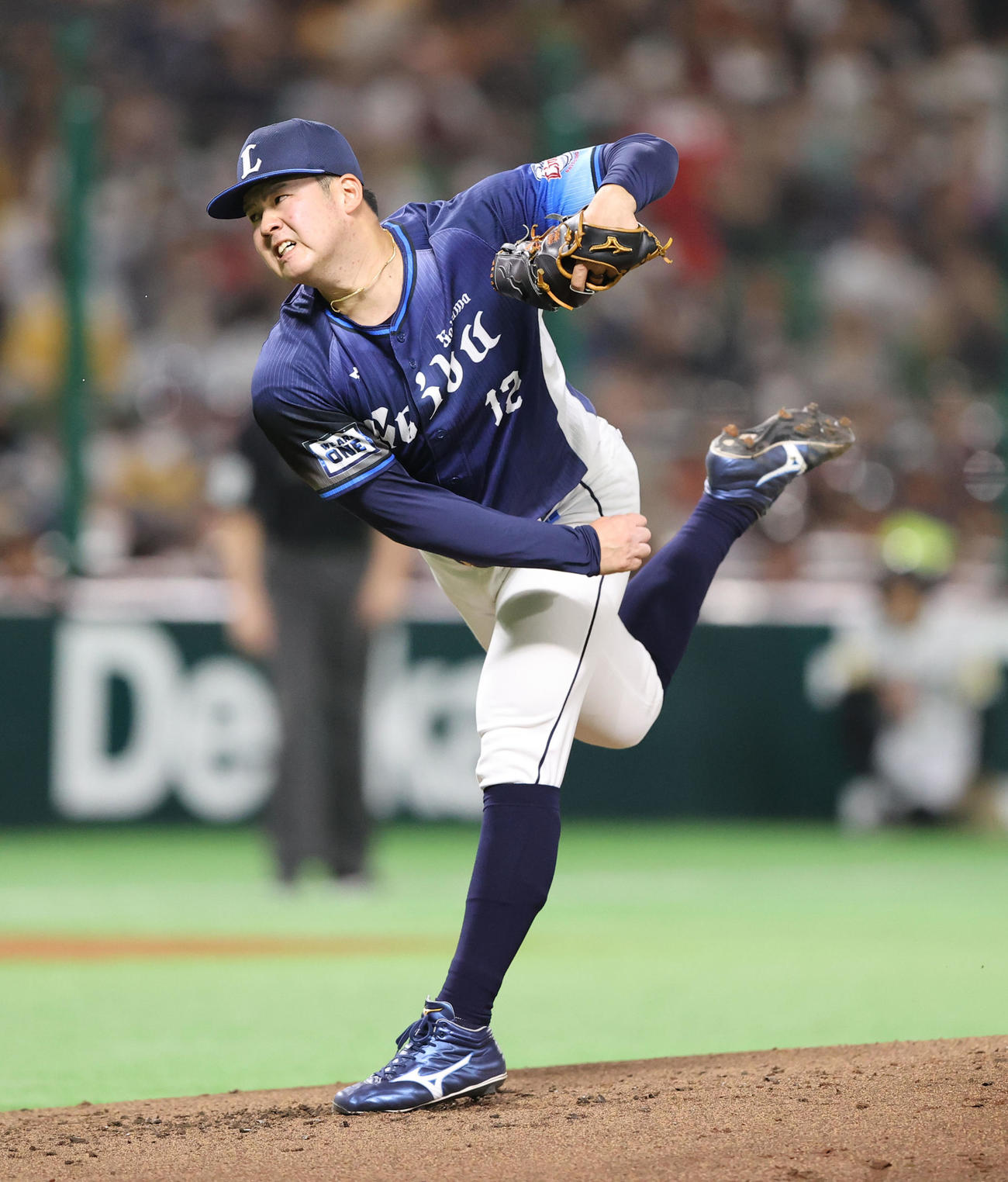ソフトバンク対西武　先発した渡辺（撮影・梅根麻紀）