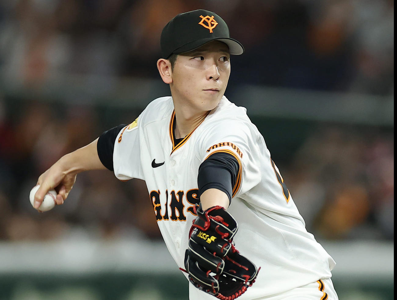 巨人戸郷翔征（2025年4月4日撮影）