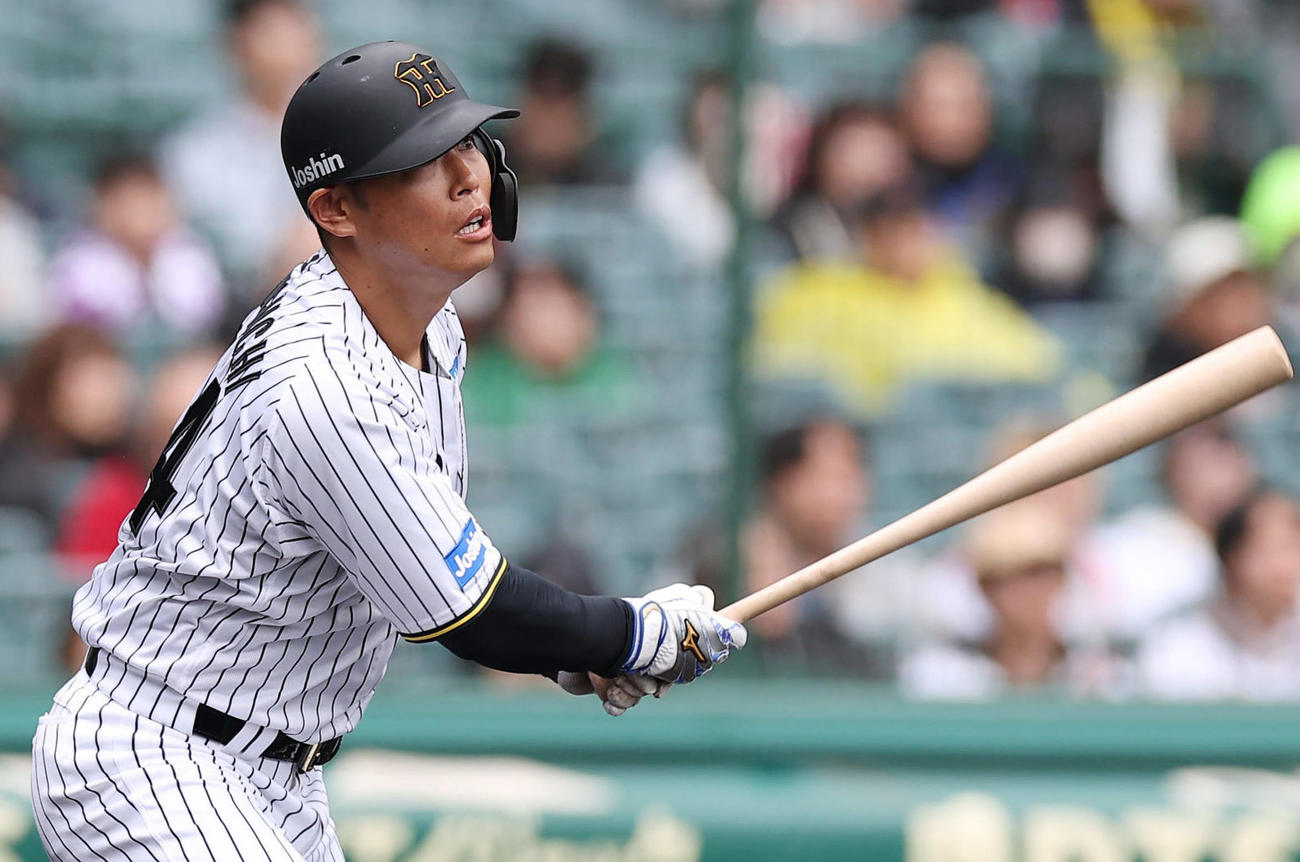 阪神原口文仁（2025年3月5日撮影）