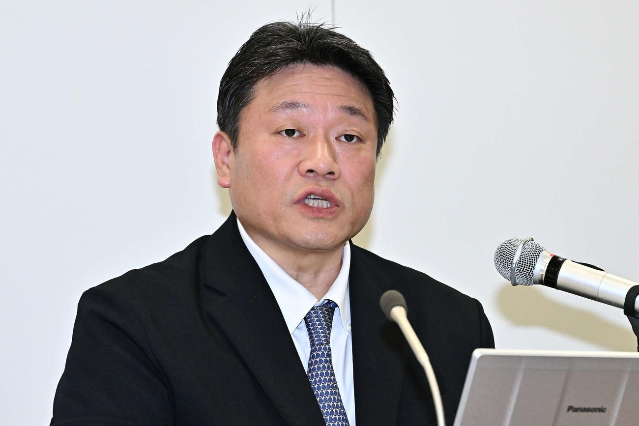 NPB中村事務局長（2025年3月24日撮影）