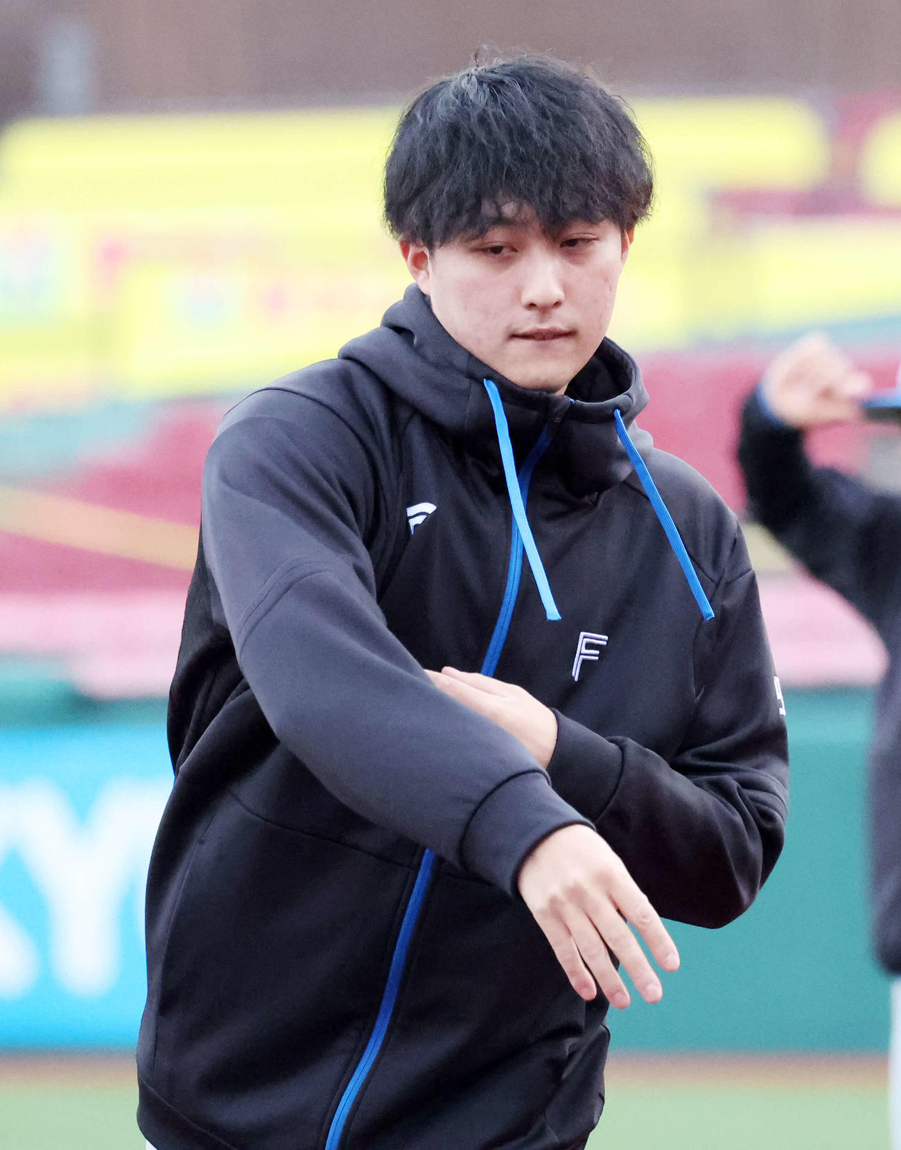 楽天対日本ハム　アップする日本ハム柳川（撮影・鈴木正人）　