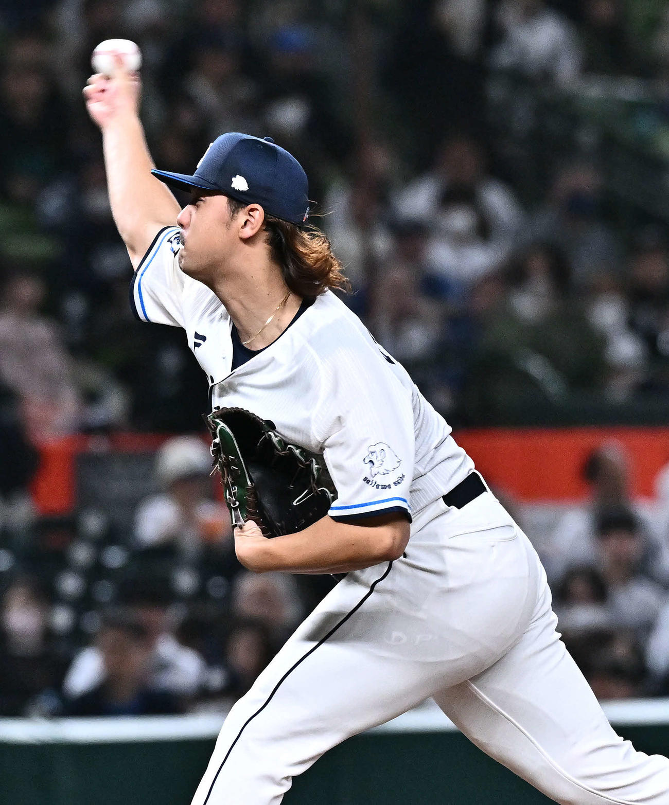 西武対ロッテ　西武先発の高橋（撮影・滝沢徹郎）