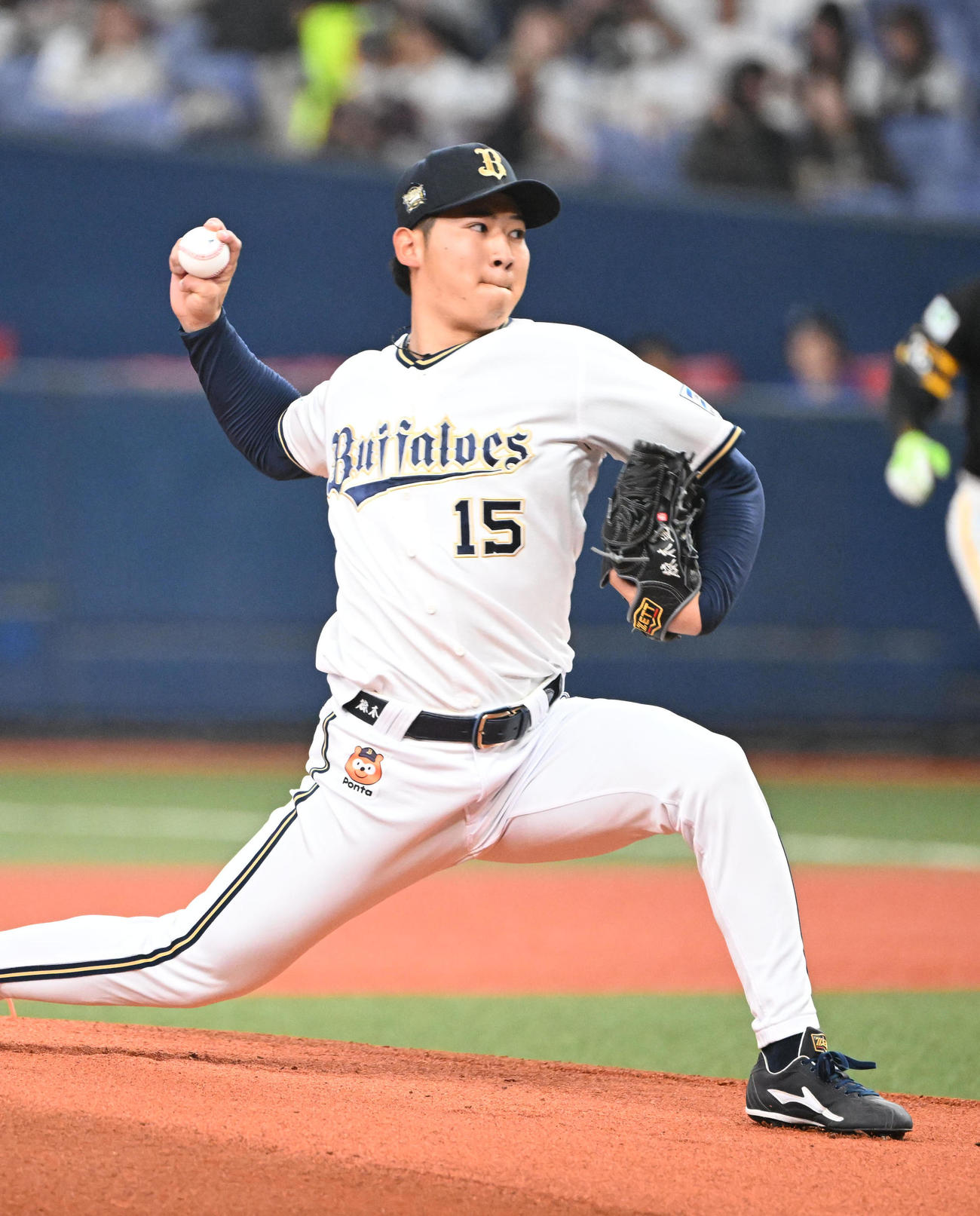 オリックス対ソフトバンク　先発するオリックス椋木（撮影・和賀正仁）