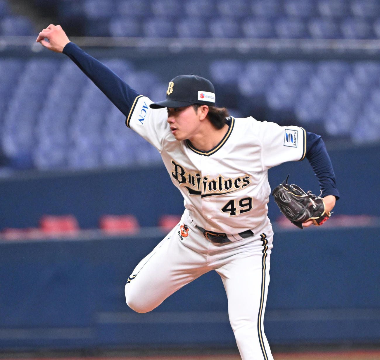 オリックス片山楽生（2025年3月撮影）