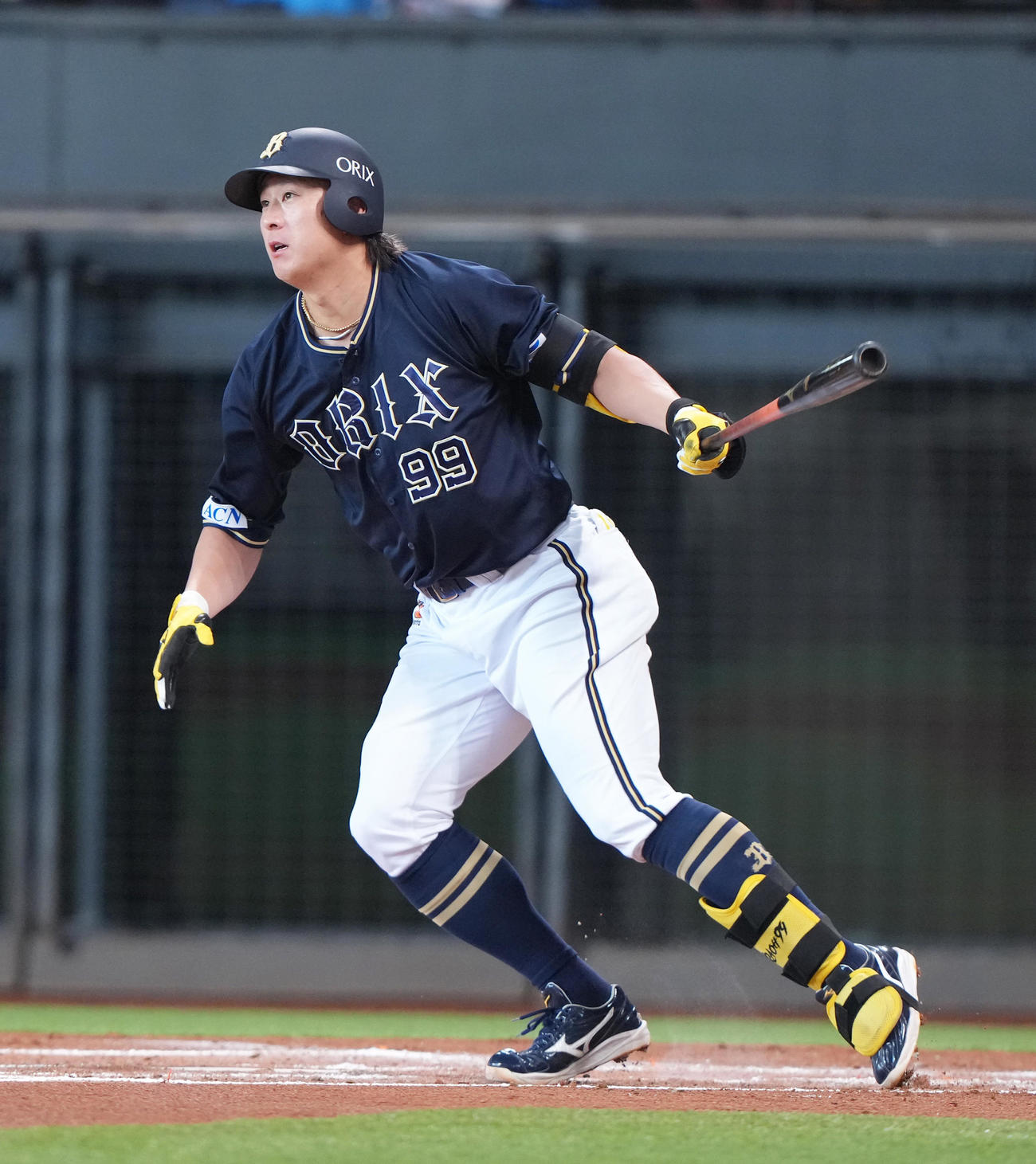 オリックス杉本裕太郎（2025年4月6日撮影）