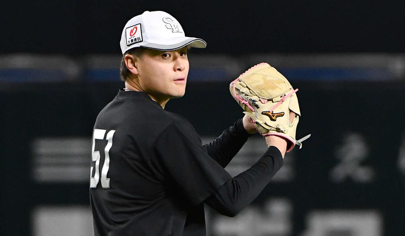 ソフトバンク前田純（2025年4月7日撮影）