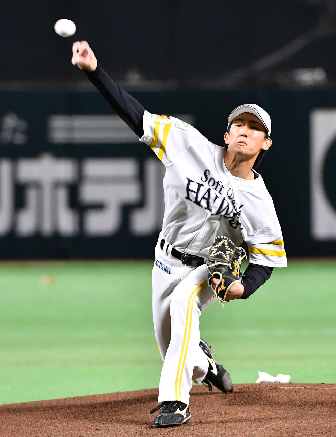ソフトバンク大津亮介（2025年3月10日撮影）