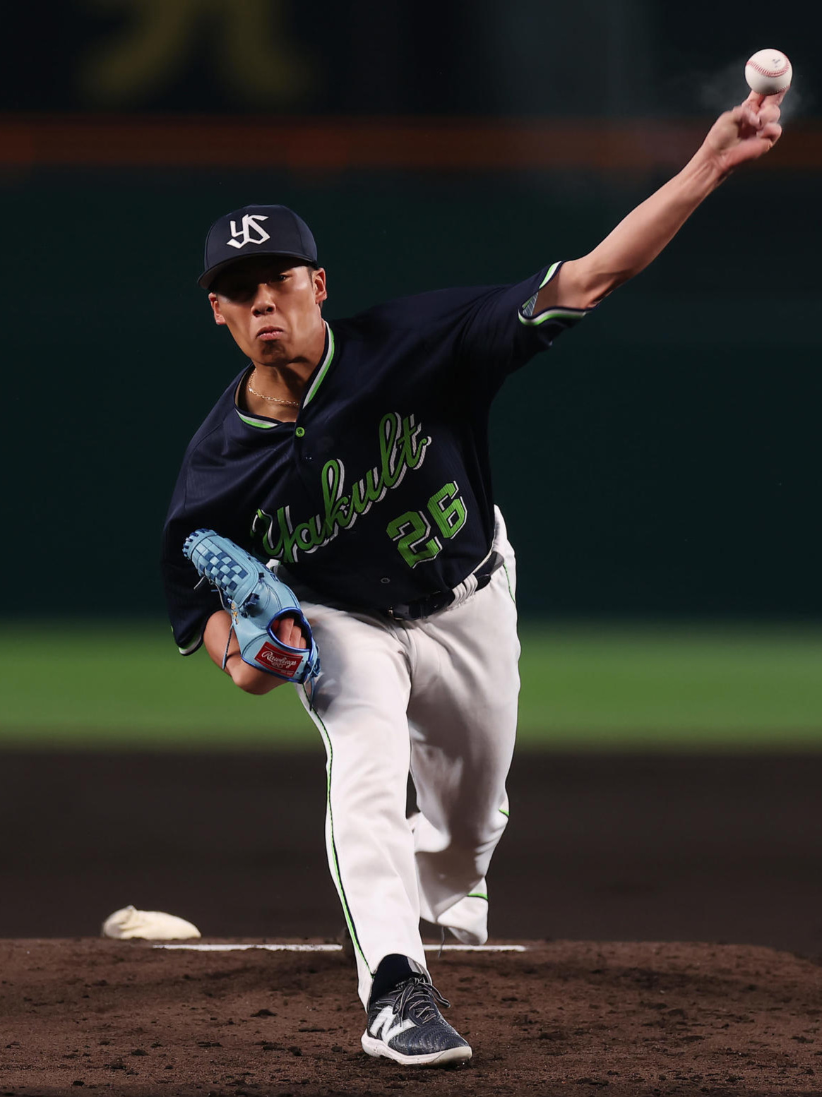 阪神対ヤクルト　力投するヤクルト先発の山野（撮影・前田充）