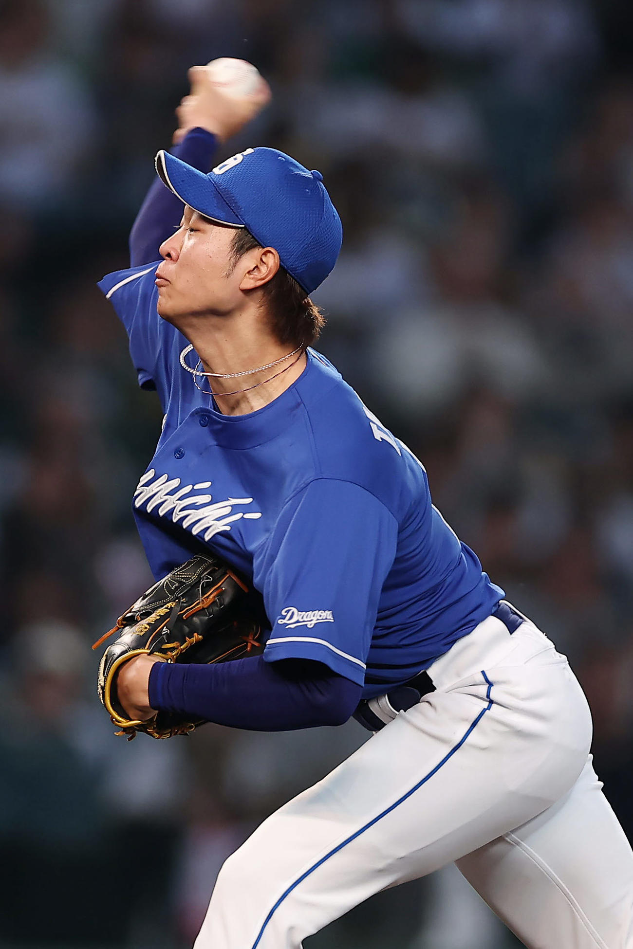 阪神対中日　中日先発の高橋宏（撮影・前田充）