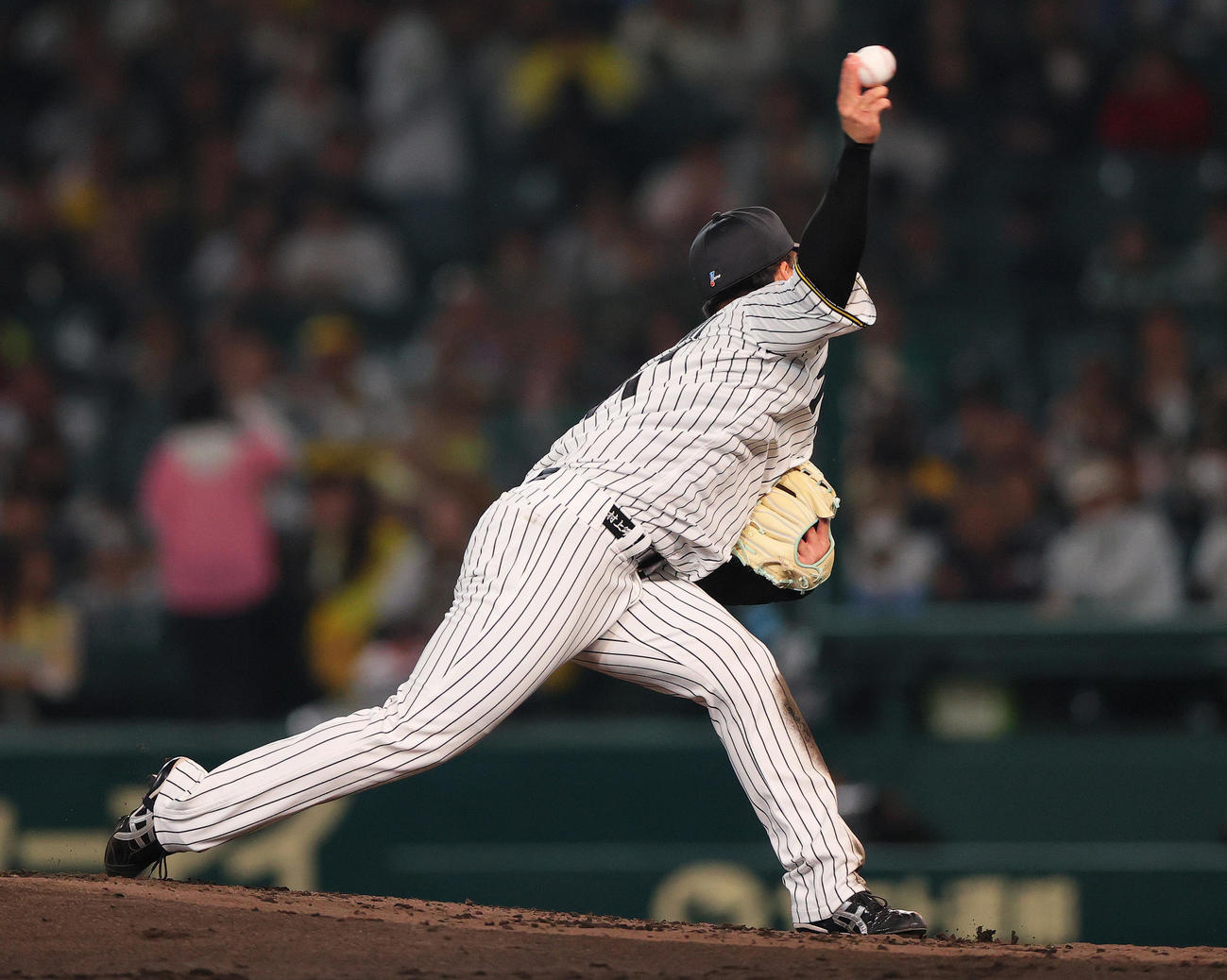 阪神対中日　阪神村上リリース（撮影・上山淳一）