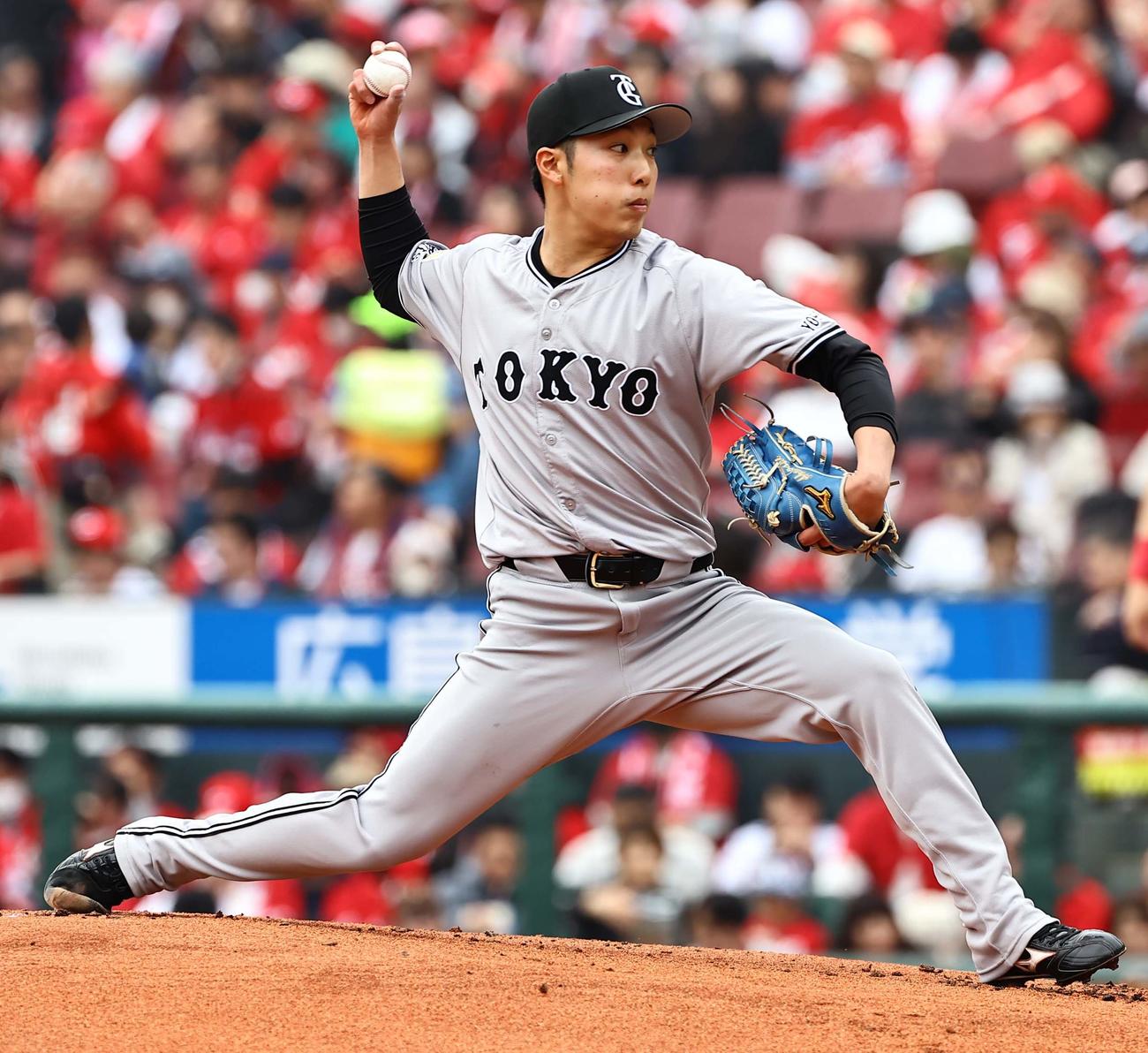 広島対巨人　巨人先発の赤星（撮影・上田博志）