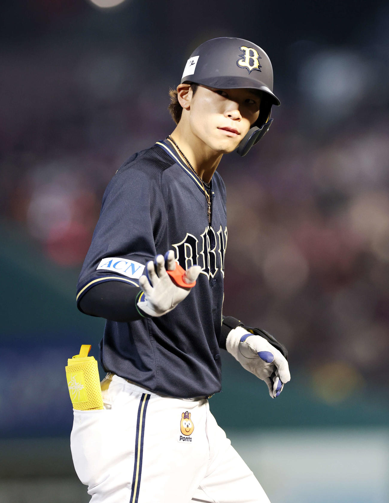 オリックス中川圭太（2025年4月11日撮影）