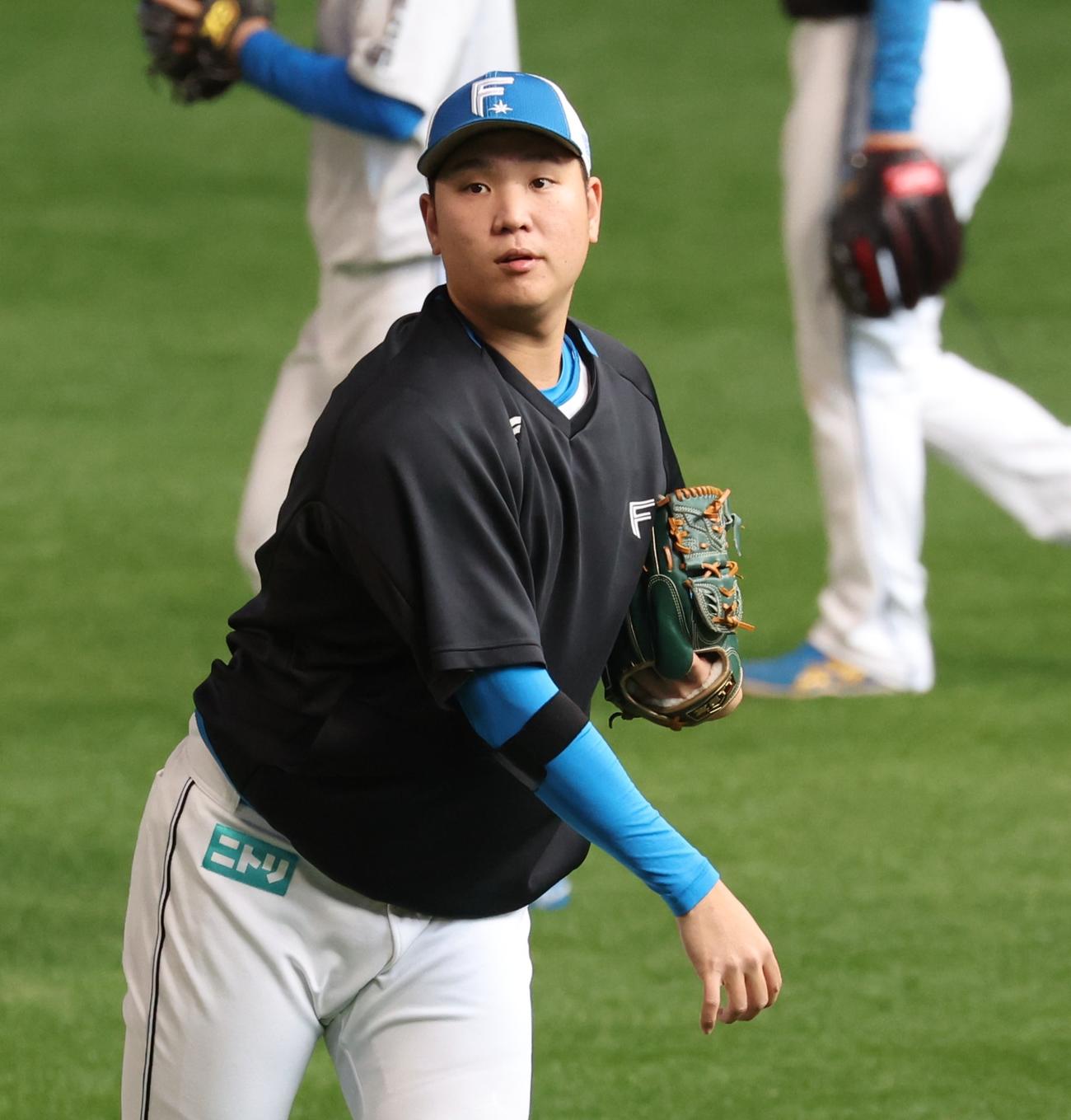 日本ハム古林睿煬（2025年3月24日撮影）