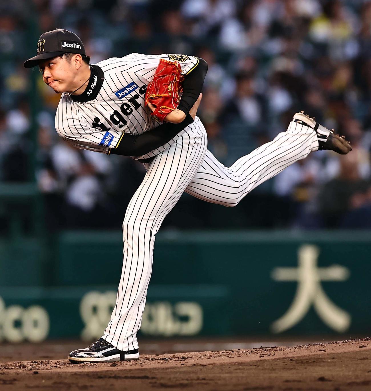 阪神才木浩人（2025年4月8日撮影）