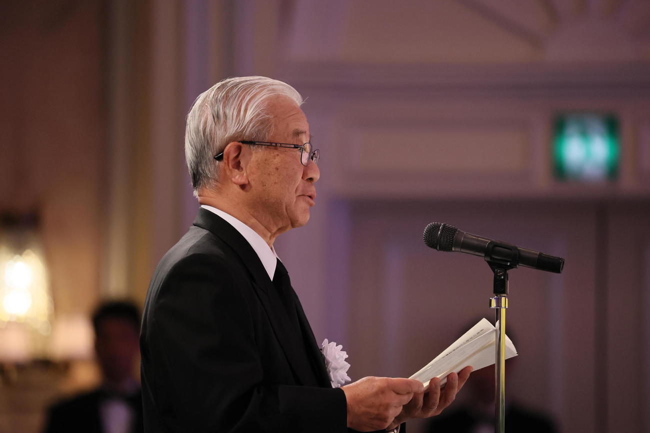三井住友フィナンシャルグループ名誉顧問・奥正之氏は、親交のあった故・吉田義男氏の「お別れの会」でお別れの言葉を述べた