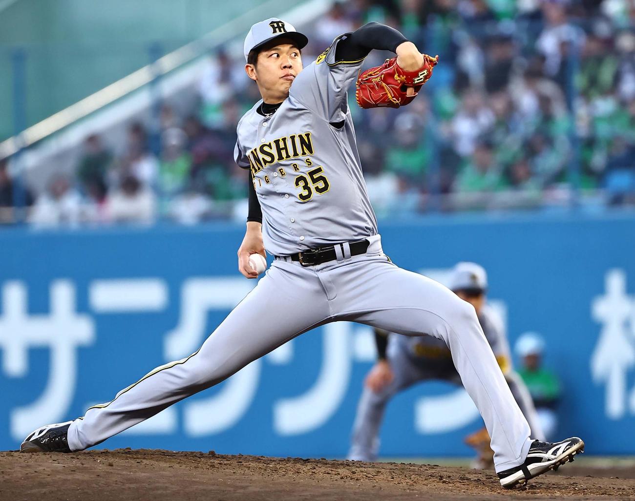 ヤクルト対阪神　阪神先発の才木（撮影・上田博志）