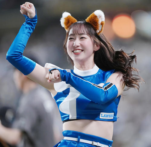 ファイターズガール上野菜奈子（2025年4月撮影）