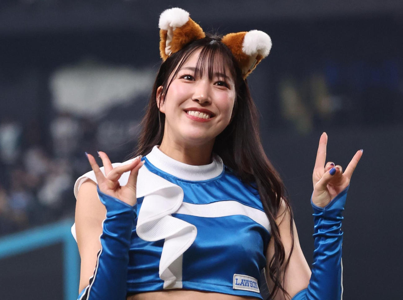 ファイターズガール宮崎莉緒（2025年4月撮影）