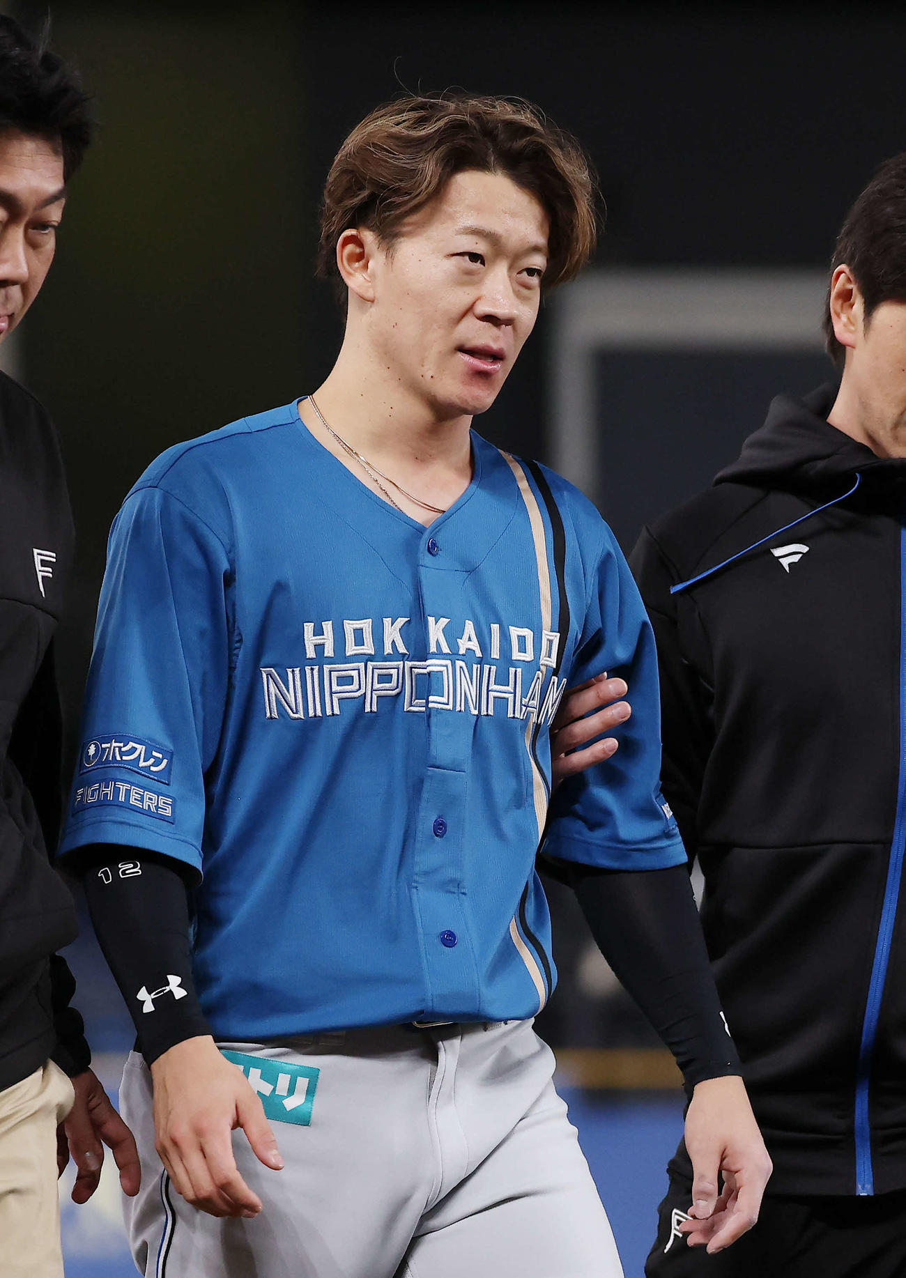 日本ハム矢沢宏太（2025年4月16日撮影）　