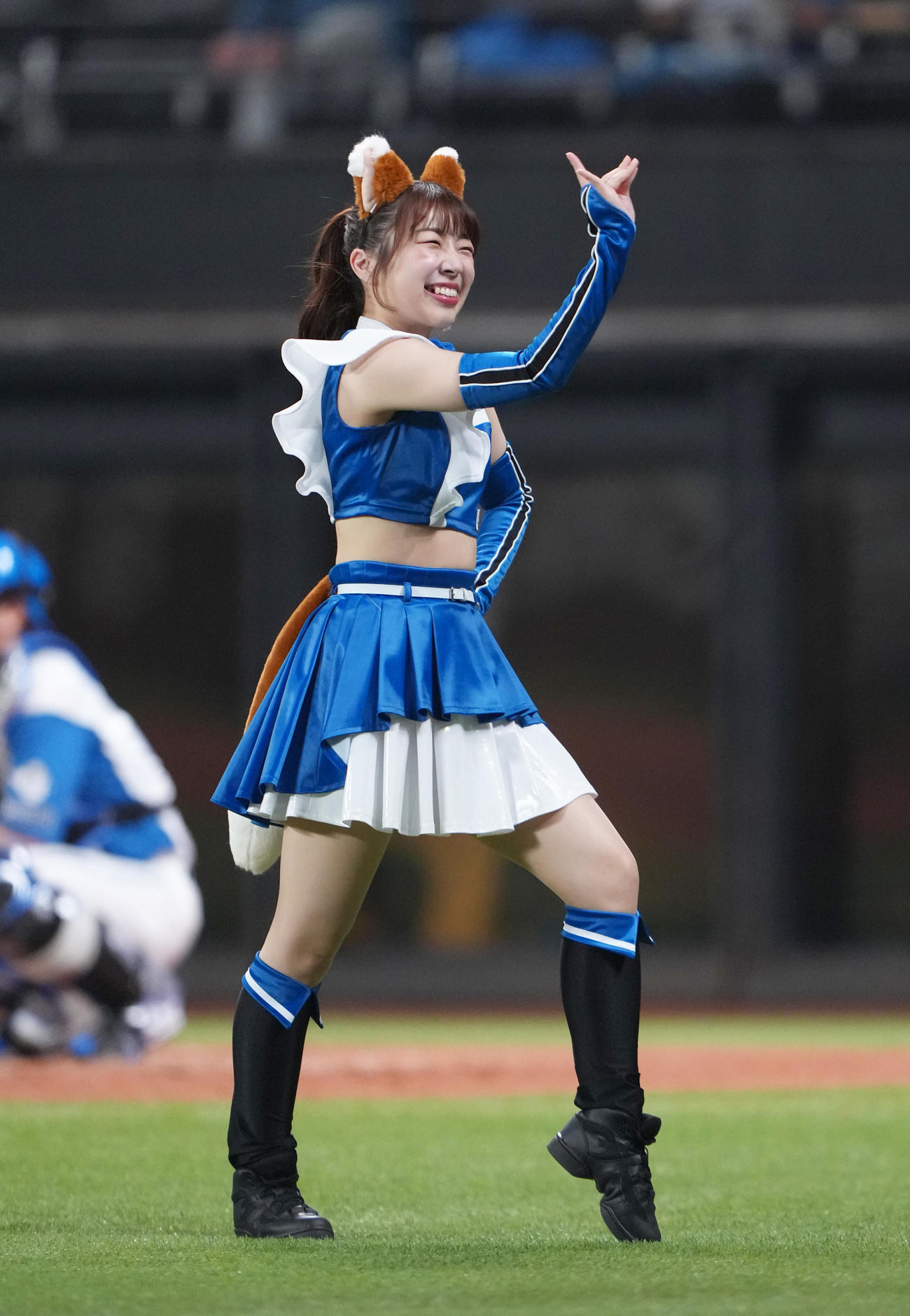 ファイターズガール上山真奈（2025年4月撮影）