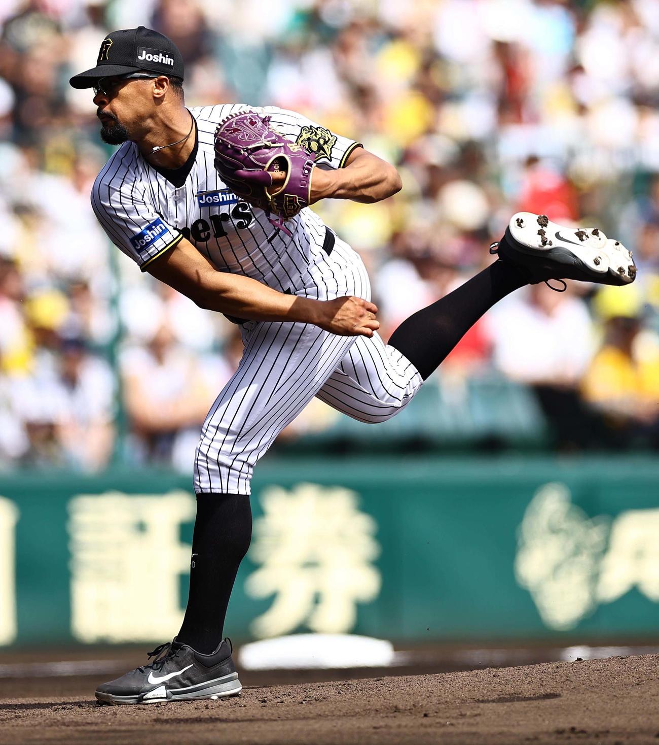 阪神対広島　阪神先発のデュプランティエ（撮影・上田博志）