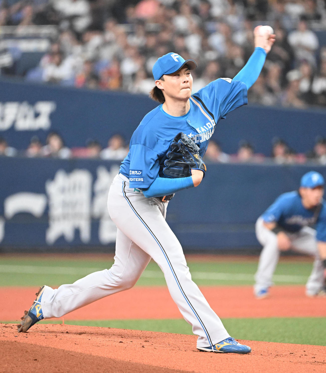 オリックス対日本ハム　先発する日本ハム山崎（撮影・和賀正仁）