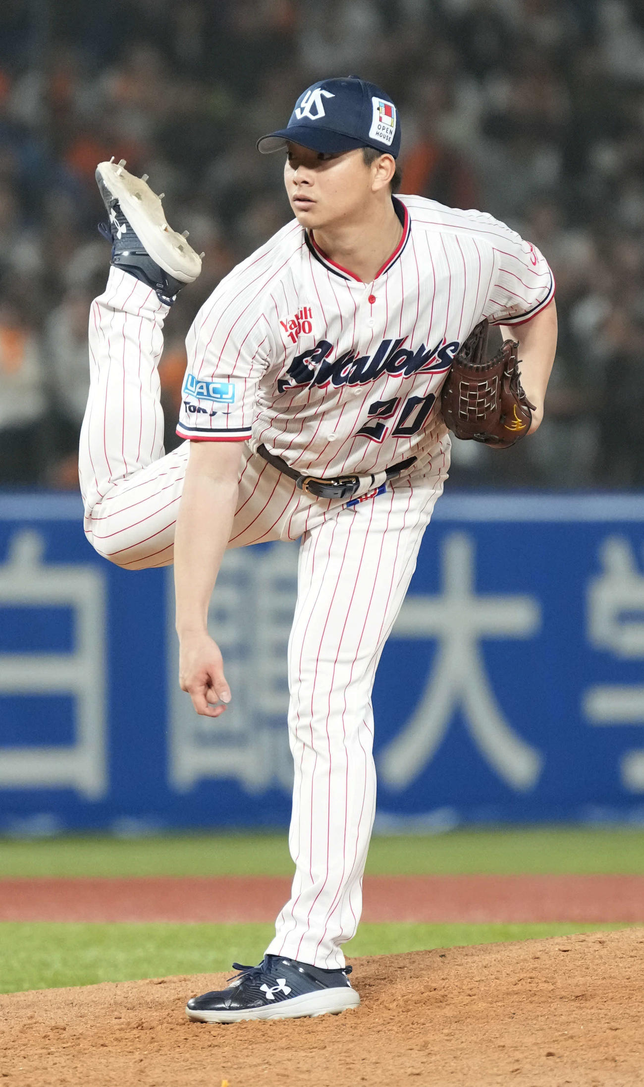 ヤクルト対巨人　ヤクルト2番手で登板した木沢（撮影・小沢裕）