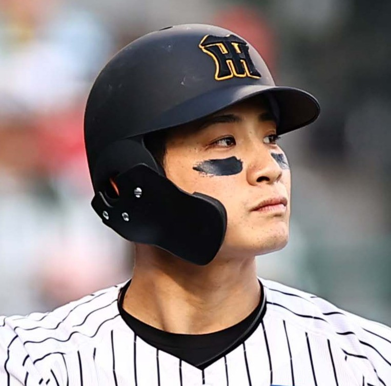 阪神・木浪聖也（2025年4月19日撮影）
