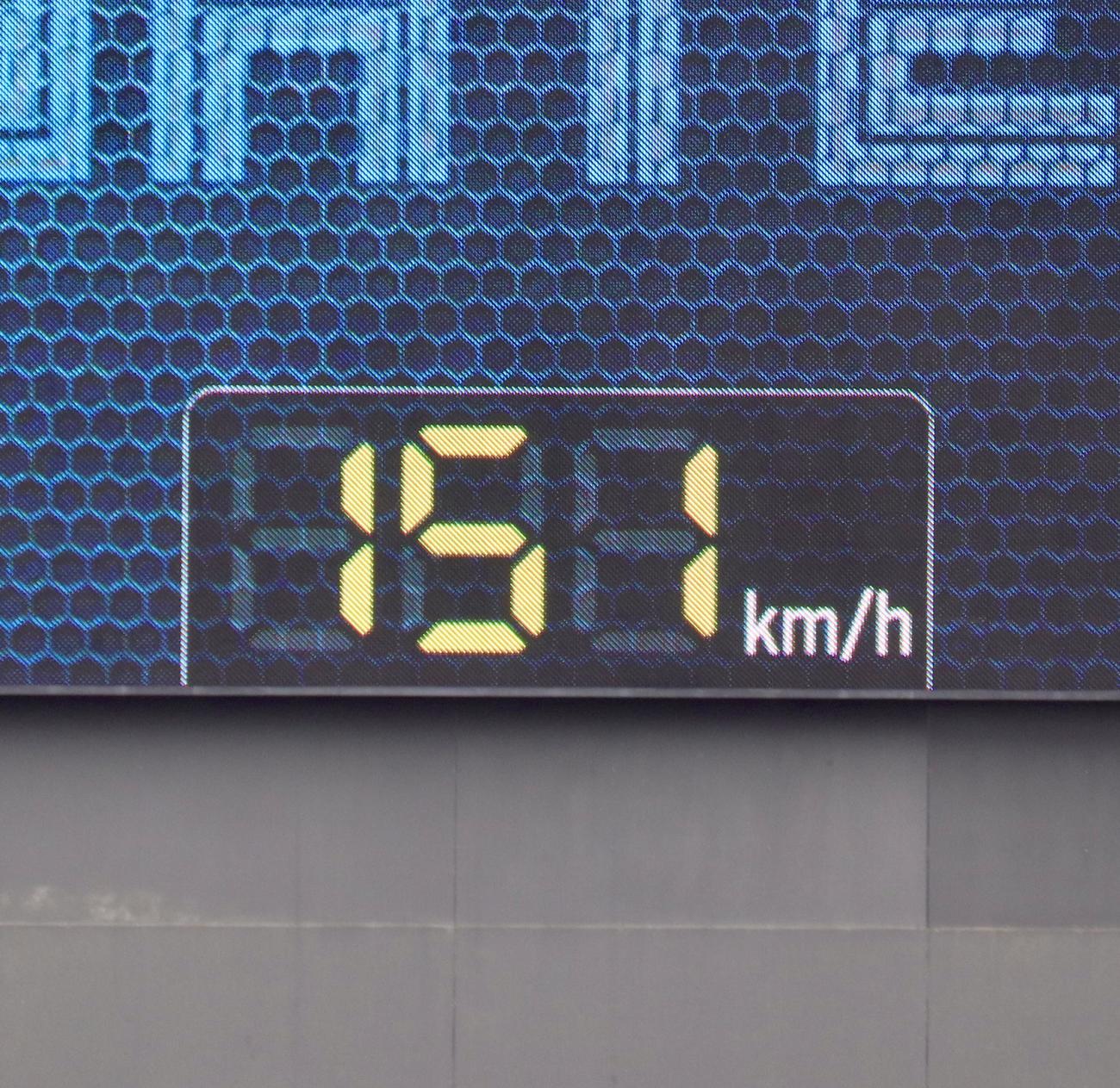 イースタン・リーグ　日本ハム対オイシックス　日本ハム先発の柴田が自己最速タイの151キロをマークする（撮影・黒須亮）