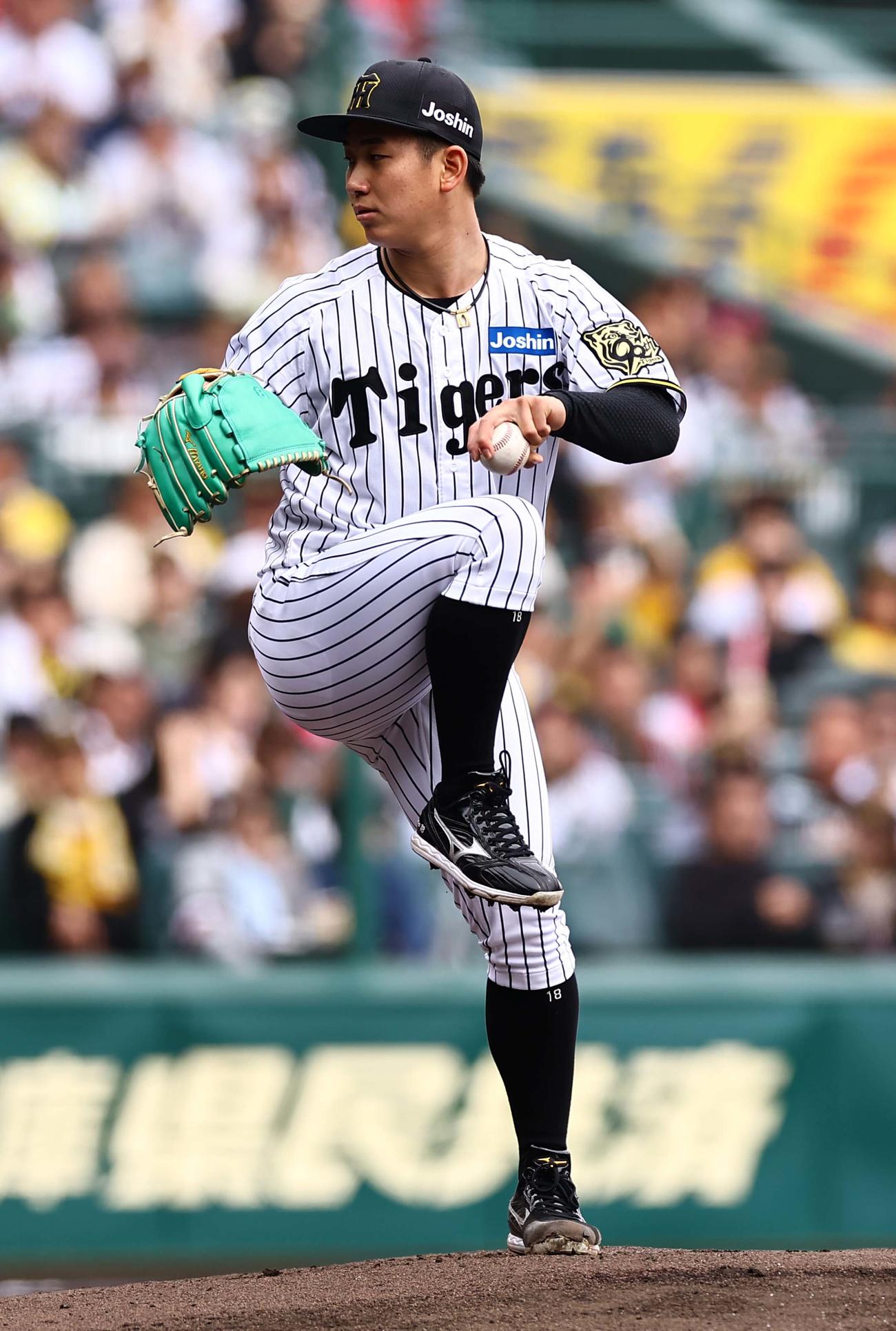 阪神対広島　阪神先発の伊原（撮影・上田博志）