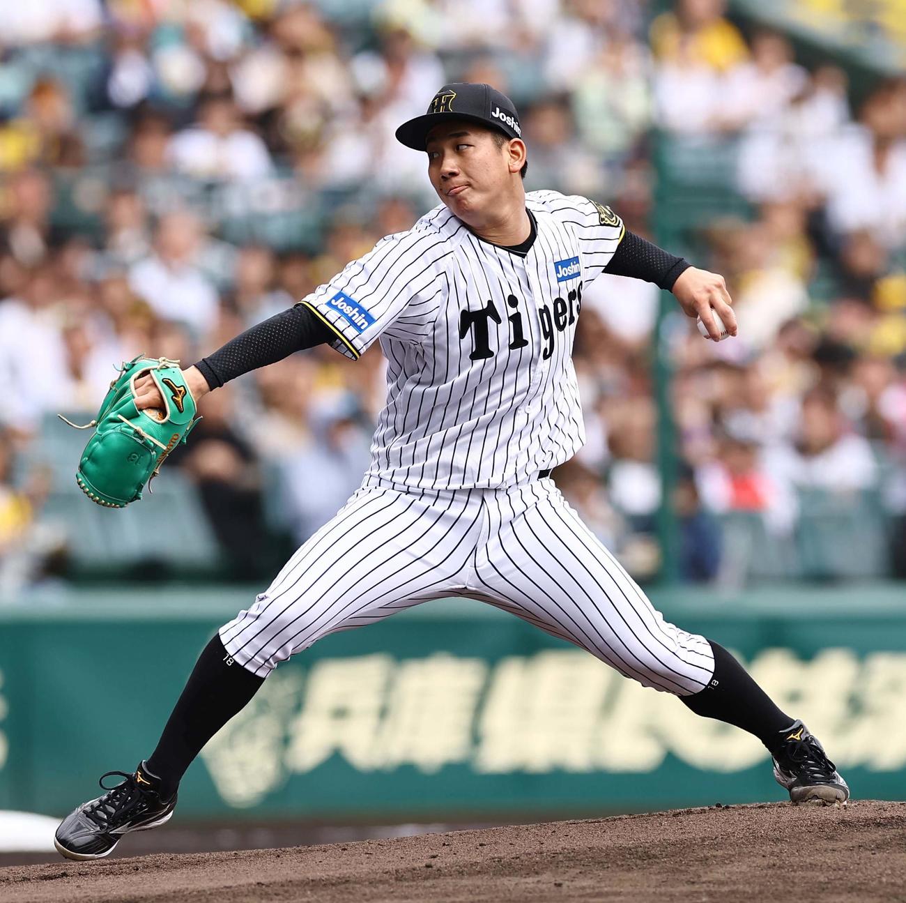阪神対広島　阪神先発の伊原（撮影・上田博志）