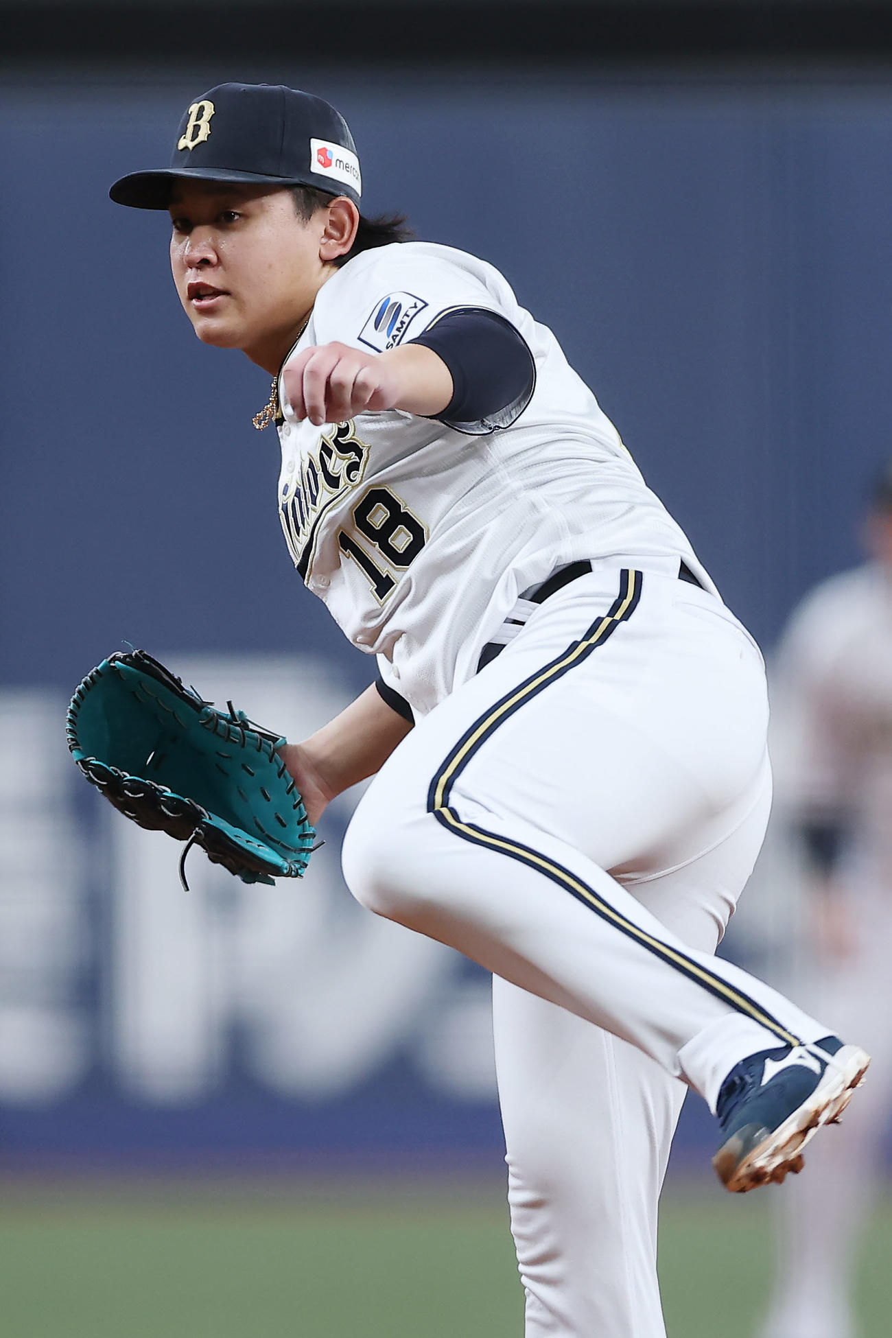 オリックス対日本ハム　力投するオリックス先発の宮城（撮影・前田充）