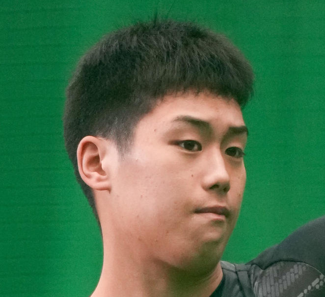 日本ハム育成ドラフト2位の渋谷純希（2025年1月8日撮影）