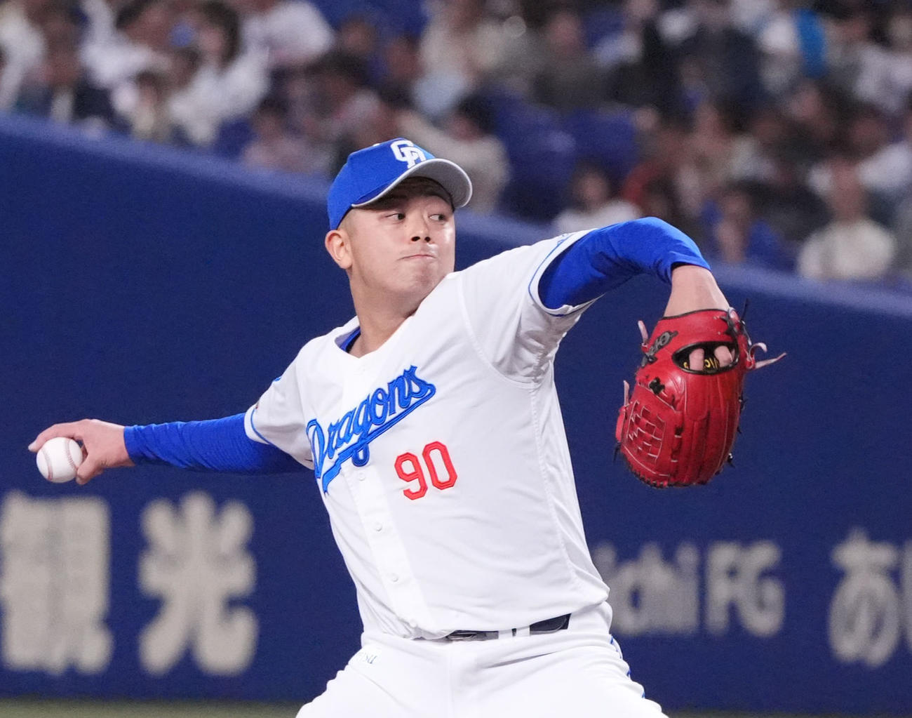 中日対DeNA 8戦8セーブの松山（撮影・森本幸一）