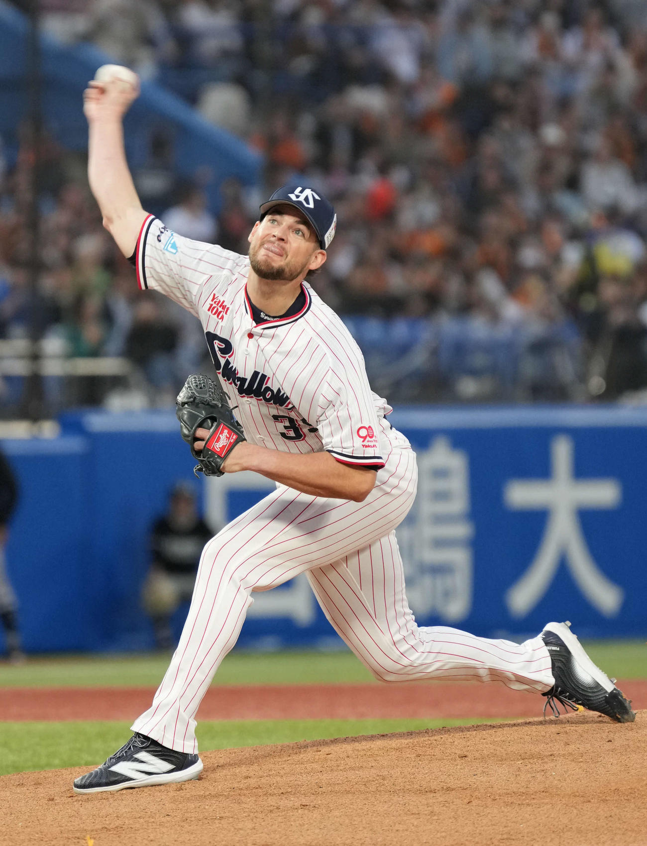 ヤクルト対巨人　ヤクルト先発のランバート（撮影・小沢裕）