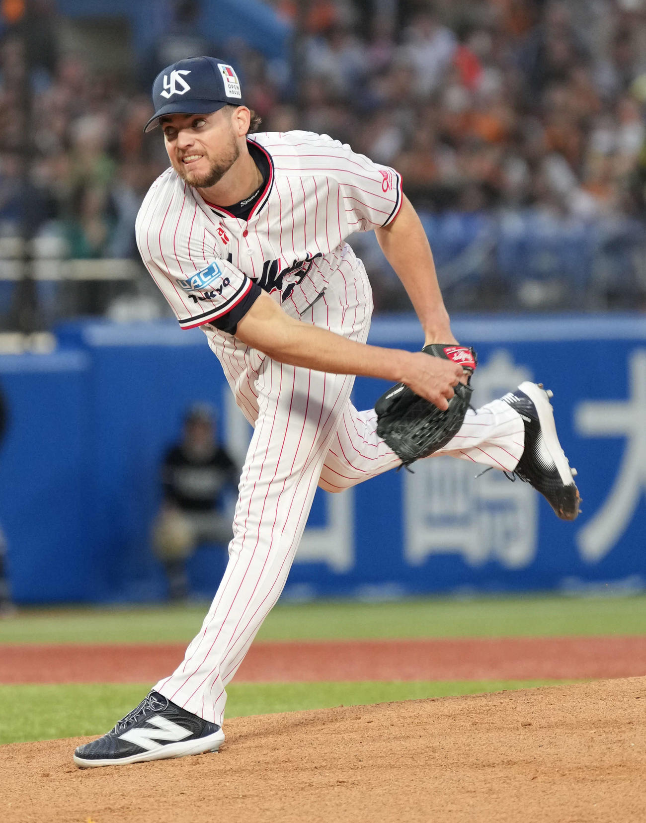 ヤクルト対巨人　ヤクルト先発のランバート（撮影・小沢裕）