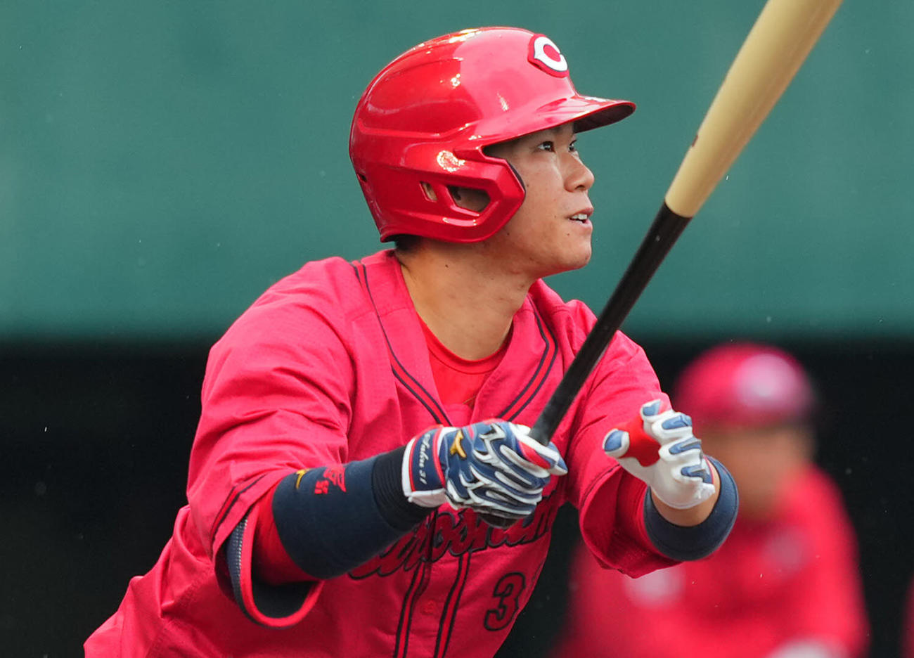 広島坂倉将吾（2025年2月23日撮影）