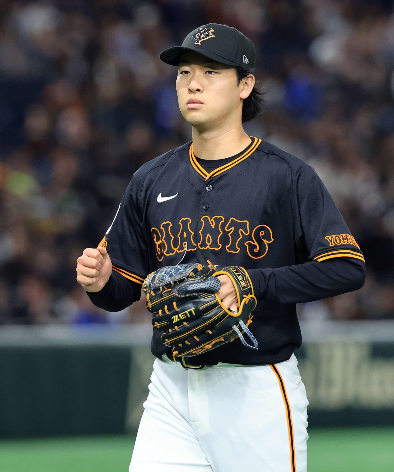 巨人山崎伊織（2025年4月16日撮影）