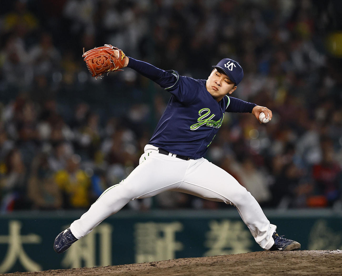 ヤクルト荘司宏太（2025年4月9日撮影）