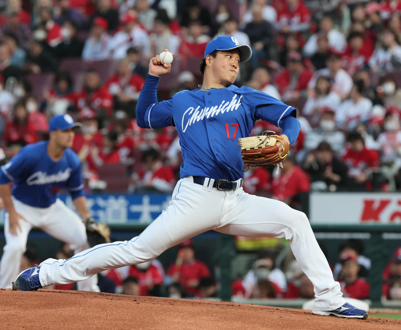 中日柳裕也（2025年4月16日撮影）