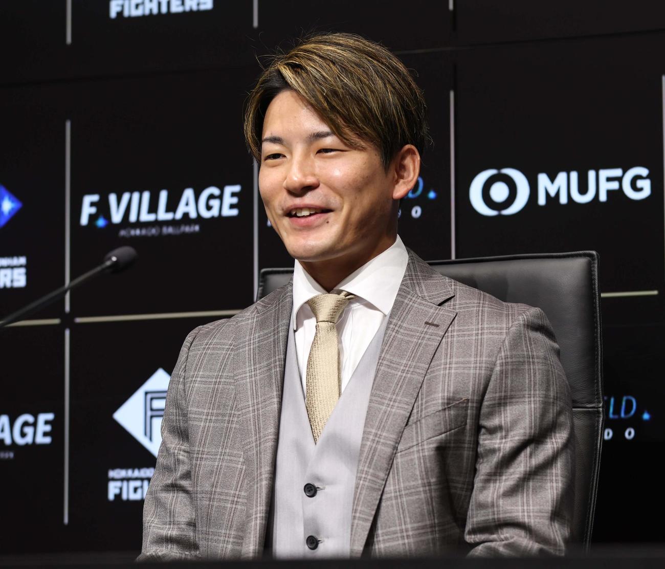 日本ハム水野達稀（2024年12月撮影）