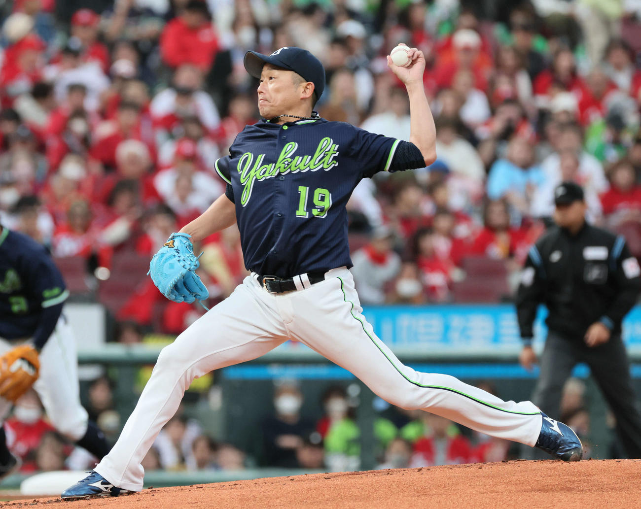 広島対ヤクルト　ヤクルト先発の石川（撮影・加藤孝規）