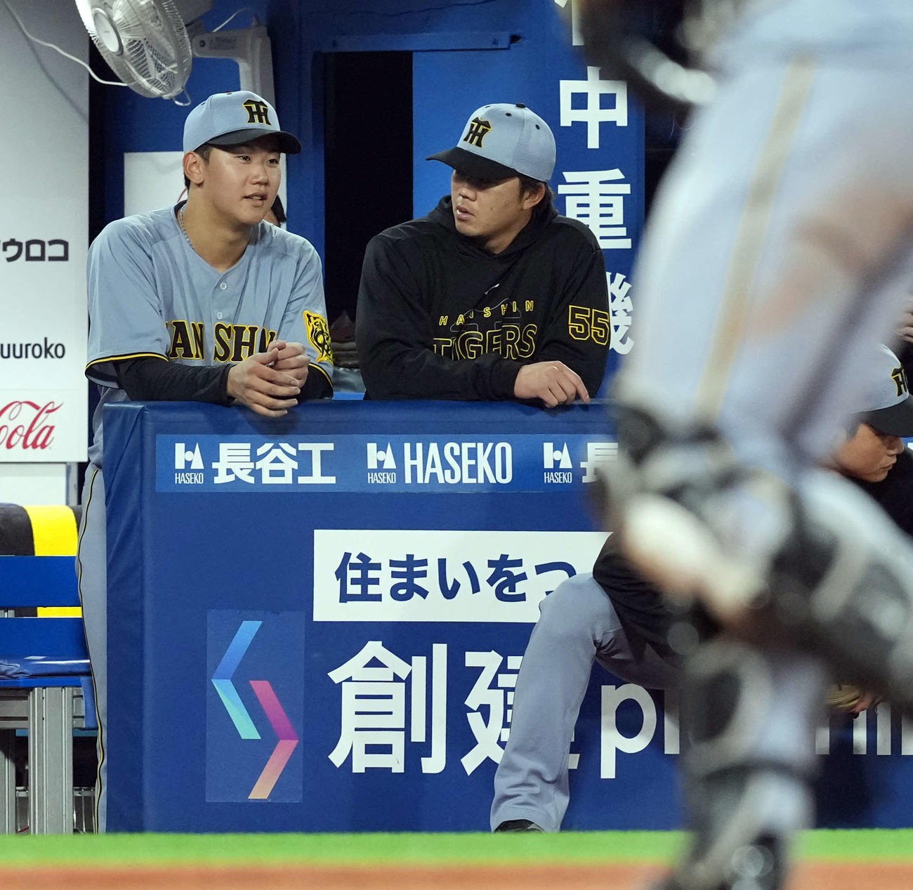 DeNA対阪神　6回途中でマウンドを降りた阪神の先発門別（撮影・たえ見朱実）