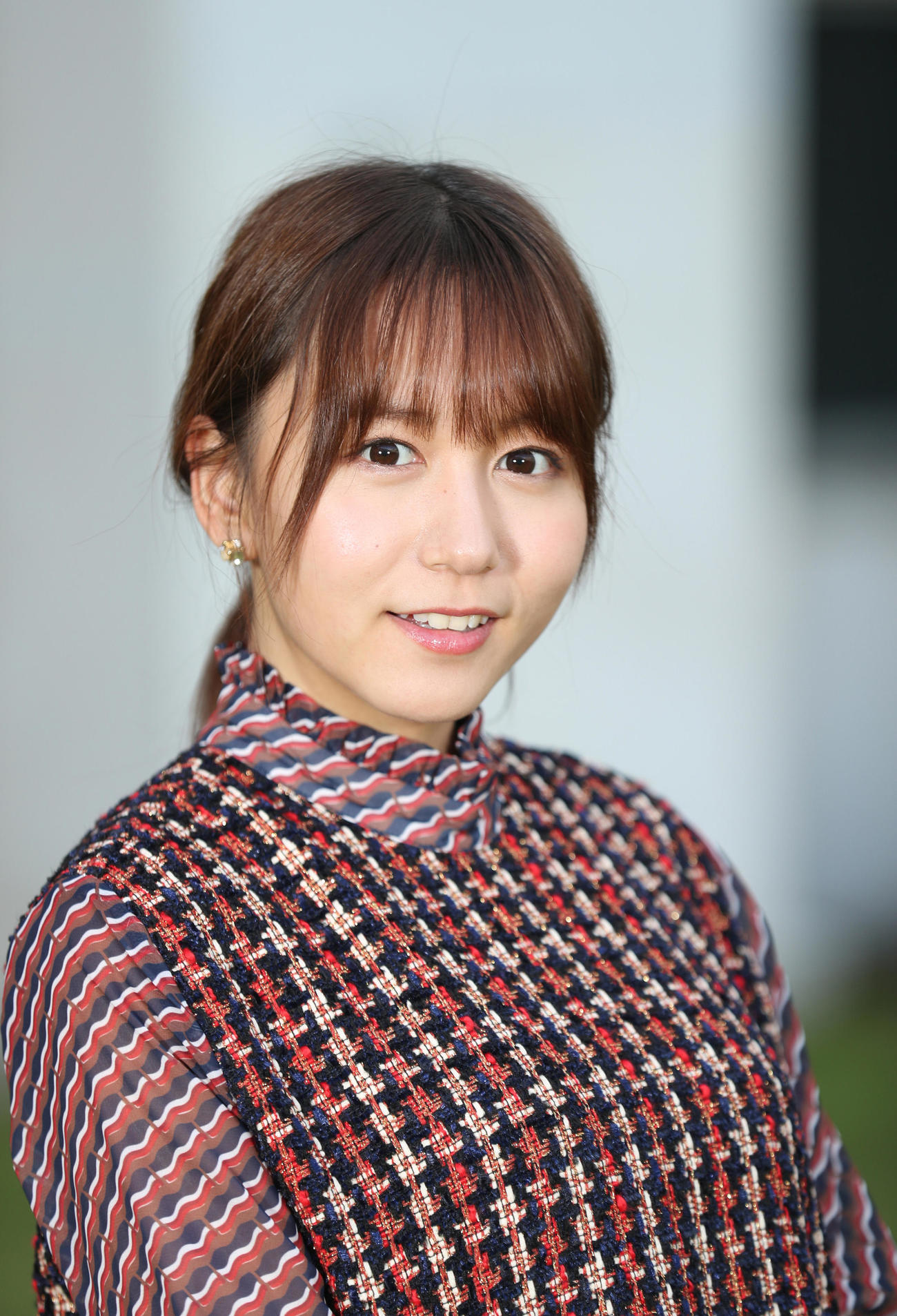 笑顔がすてきな大場美奈（2019年9月撮影）