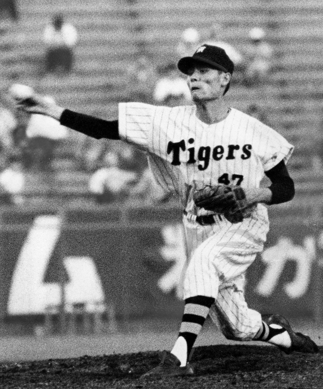 現役時代の阪神小山正明さん（1961年撮影）